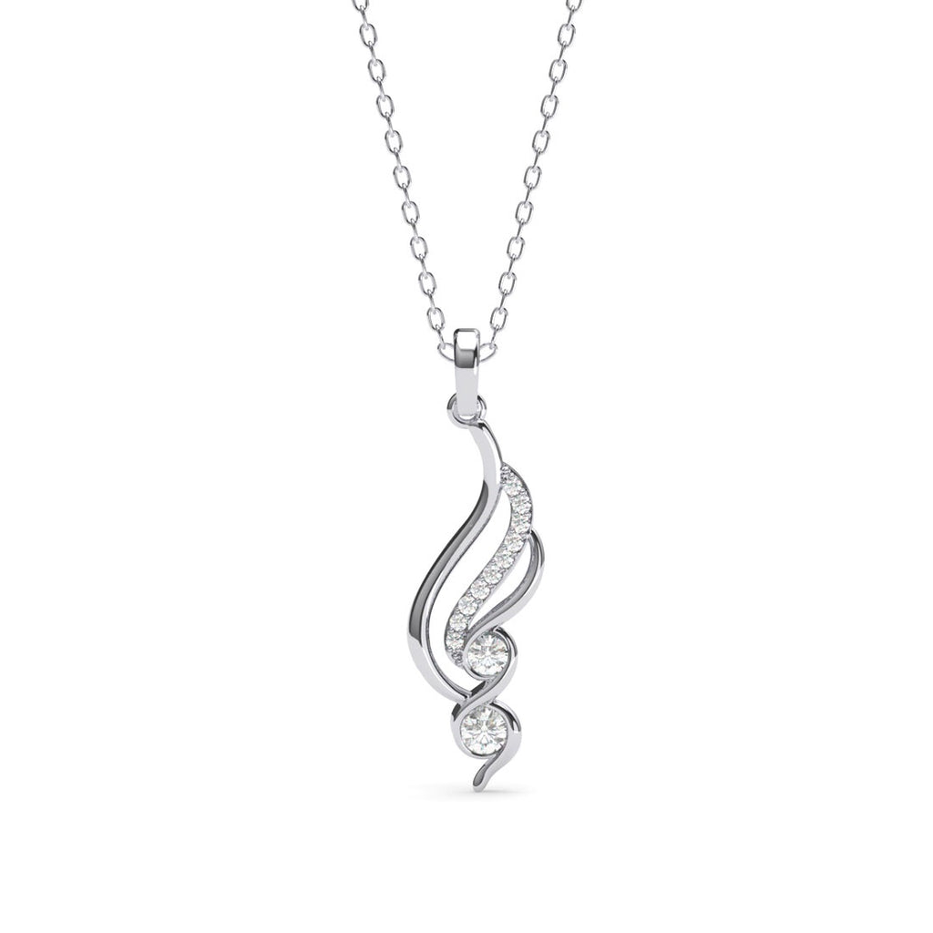 Silver Swirl Pendant Chain 