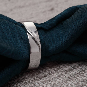 CLARA Pure 925 Sterling Silver Monte Adjustable Ring Gift for Men and Boys