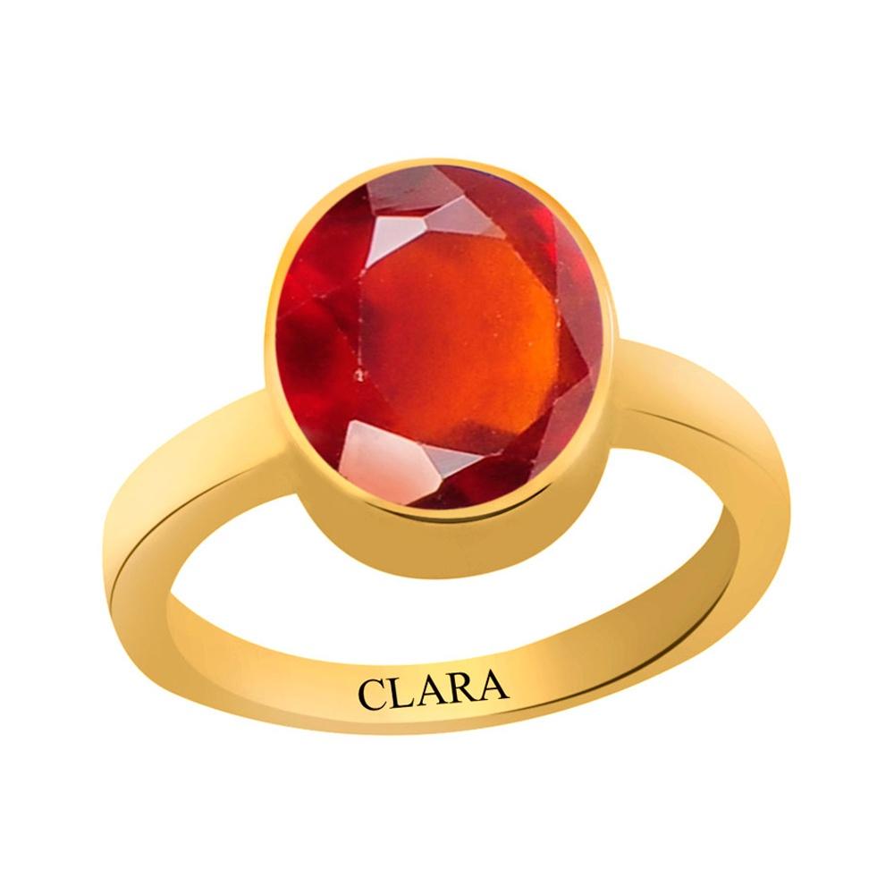Certified Gomed Hessonite Elegant Panchdhatu Ring 3.9cts or 4.25ratti