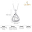 Silver Bianca Solitaire Pendant Chain