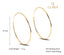 CLARA 925 Sterling Silver Classic Hoop Earring Gold Plated Gift for Women & Girls
