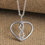 CLARA 925 Sterling Silver Infinity Heart Pendant Chain Necklace 