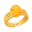 Certified Yellow Sapphire Pukhraj Stunning Panchdhatu Ring 3.9cts or 4.25ratti