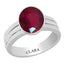 Certified Ruby Manik Stunning Silver Ring 5.5cts or 6.25ratti