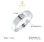 CLARA Pure 925 Sterling Silver Franco Adjustable Ring Gift for Women and Girls