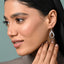 Silver Zita Leafy Dangler Earrings