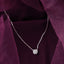 Silver Gia Classic Solitaire Pendant Chain