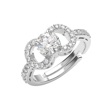 Silver Anya Solitaire Promise Ring