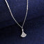 Silver Ginkgo Leaf Pendant Chain