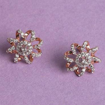 CLARA 925 Sterling Silver Anna Earrings with Screw Back 