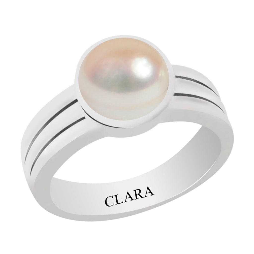 Certified Pearl Moti Stunning Silver Ring 9.3cts or 10.25ratti