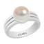 Certified Pearl Moti Stunning Silver Ring 5.5cts or 6.25ratti
