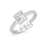 CLARA Pure 925 Sterling Silver Daily Wear Finger Ring with Adjustable Band 