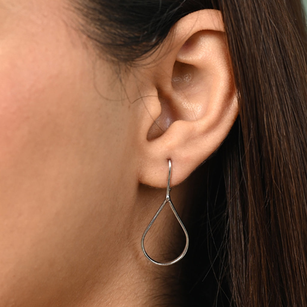 Silver Tica Dangler Earrings