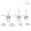 Silver Fia Butterfly Jewellery Set