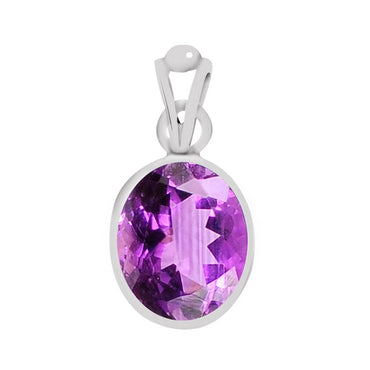 Certified Amethyst (Katela) Silver Pendant 3.9cts or 4.25ratti
