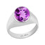 Certified Amethyst (Katela) Bold Silver Ring 5.5cts or 6.25ratti