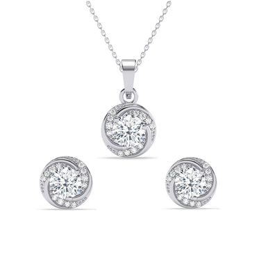 Silver Renzo Designer Jewellery Set