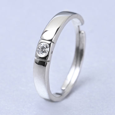 CLARA Real 925 Sterling Silver Elias Band Ring 