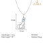 CLARA 925 Sterling Silver Dog Pendant Chain Necklace 