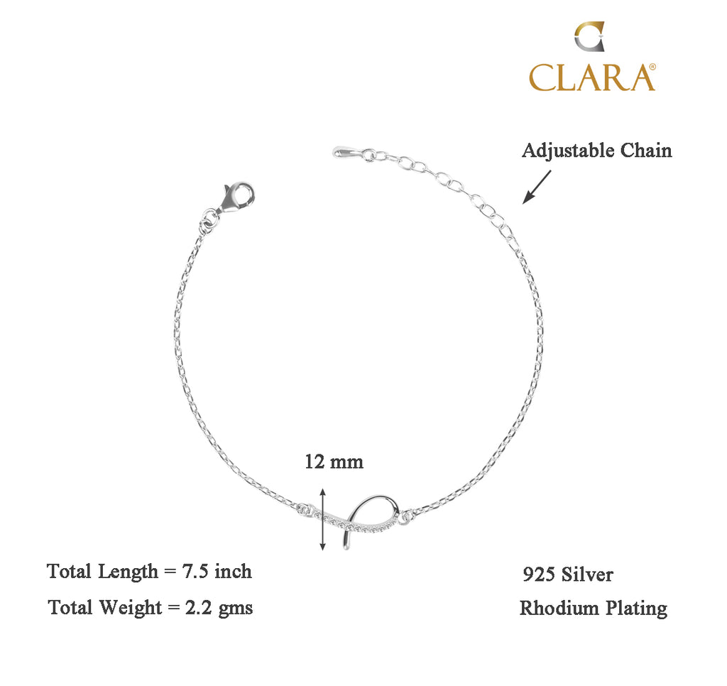 CLARA 925 Sterling Silver Lia Bracelet