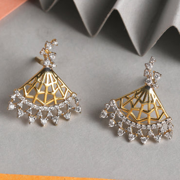 CLARA 925 Sterling Silver Irina Earrings with Screw Back 