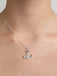 CLARA 925 Sterling Silver Anchor Pendant Chain Necklace 