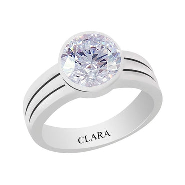 Certified Zircon Stunning Silver Ring 4.8cts or 5.25ratti