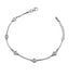 CLARA Made with Swiss Zirconia 925 Sterling Silver Grazia Solitaire Bracelet Gift for Women and Girls