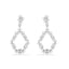 Silver Frida Studded Dangler Earrings