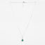 Silver Jino Green Solitaire Pendant Chain