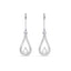 Silver Teardrop Dangler Earrings