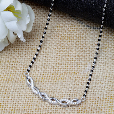 Silver Twist Mangalsutra