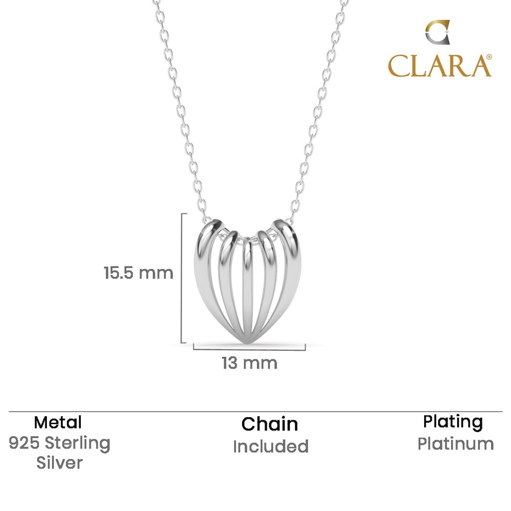 Silver Asma Pendant Chain Necklace