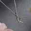 CLARA 925 Sterling Silver Lia Pendant Chain Necklace 