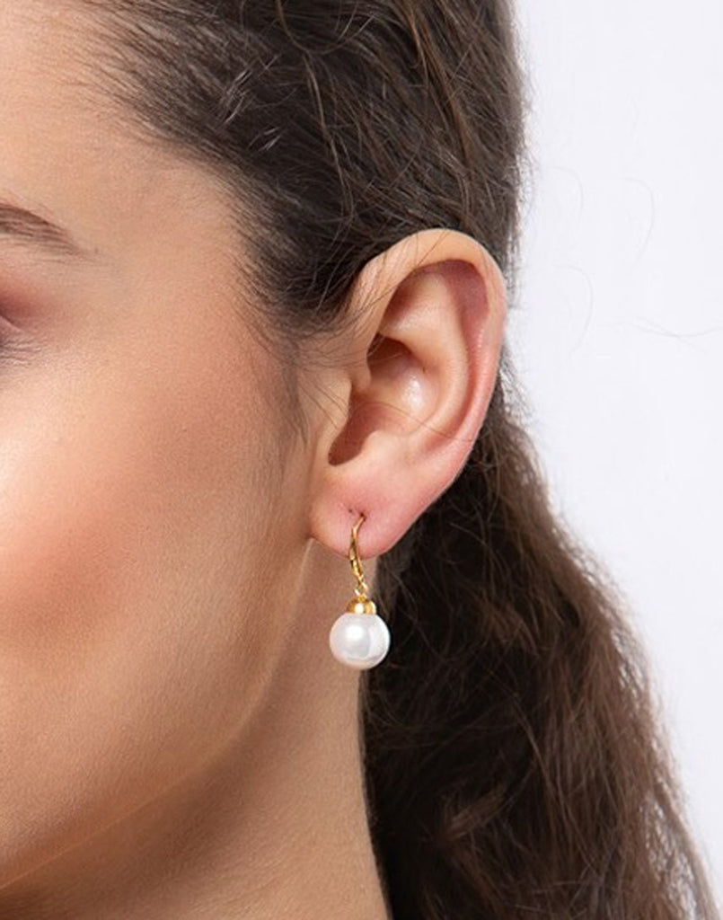 Tiny Pearl Earrings - Little Girls - Sterling Silver – Marie's Jewelry Store