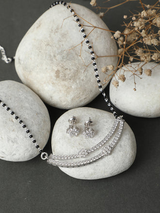 Silver Ava Mangalsutra Jewellery Set