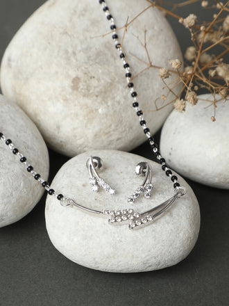 Silver Isla Mangalsutra Jewellery Set