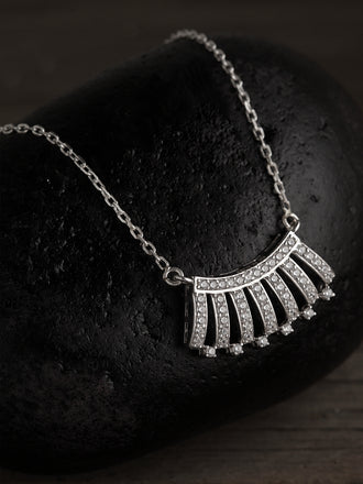 Silver Ayla Pendant Chain Necklace