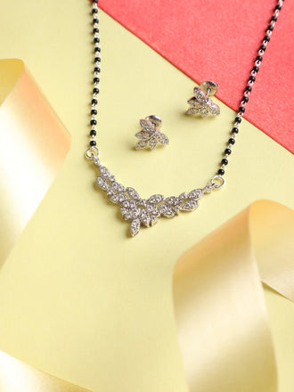 Silver Elsie Mangalsutra Jewellery Set