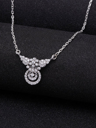 Silver Aria Pendant Chain Necklace