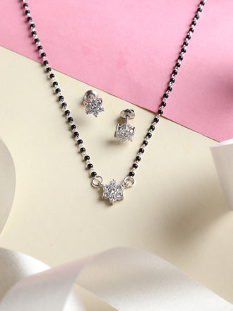Silver Star Mangalsutra Jewellery Set