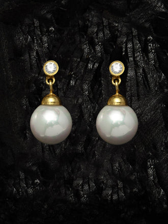 Silver Pearl Earrings