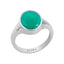 Certified Green Onyx Haqiq Zoya Silver Ring 7.5cts or 8.25ratti
