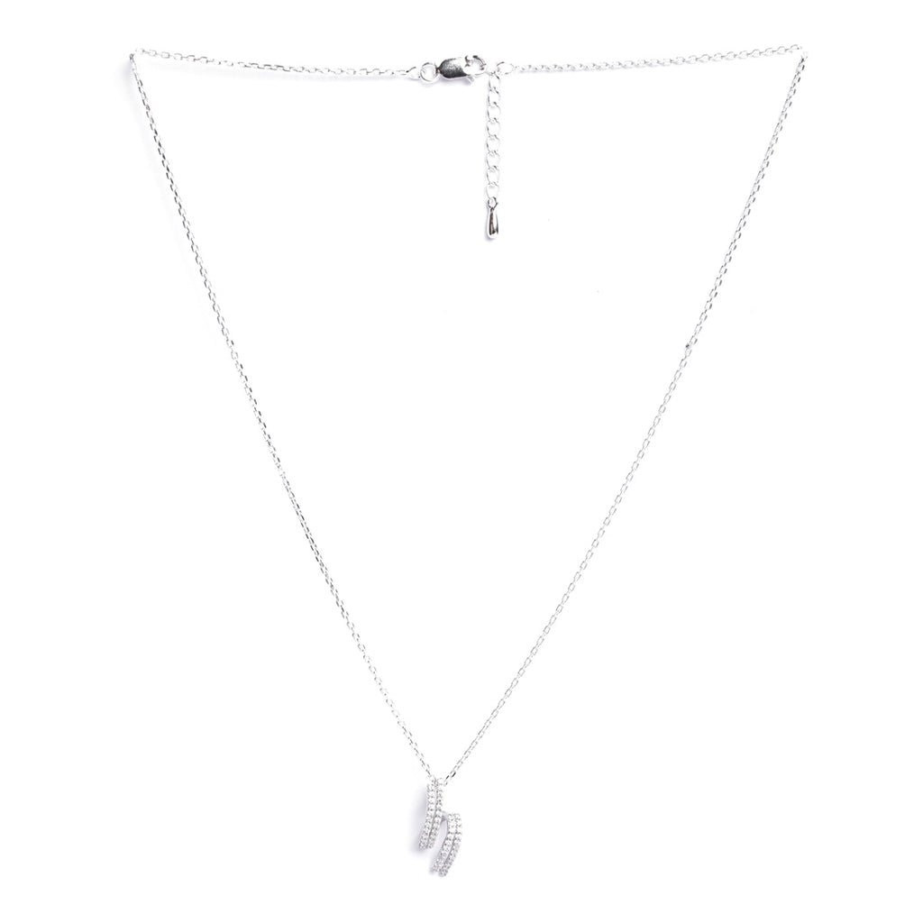 Silver Curl Pendant Chain