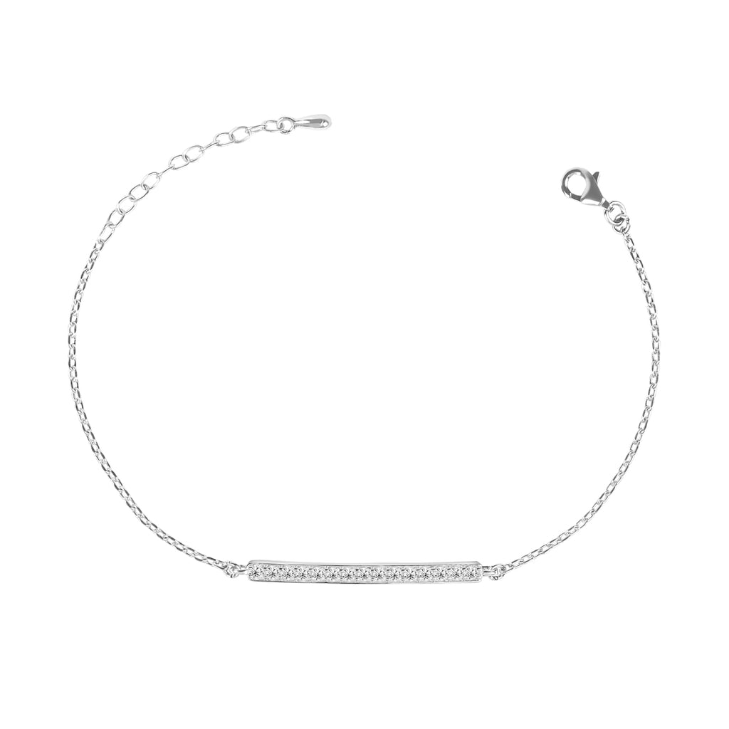 CLARA 925 Sterling Silver Bar Bracelet