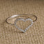 CLARA 925 Sterling Silver Valentine Ring Rhodium Plated, Swiss Zirconia Gift for Women and Girls