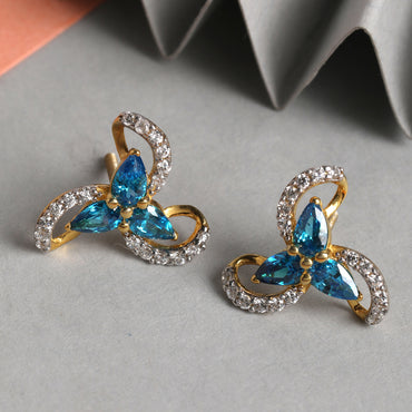 CLARA 925 Sterling Silver Melba Earrings with Screw Back 