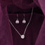 Silver Gia Classic Solitaire Jewellery Set