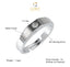 CLARA Pure 925 Sterling Silver Rocco Adjustable Ring Gift for Men and Boys | Partial Matte Finish